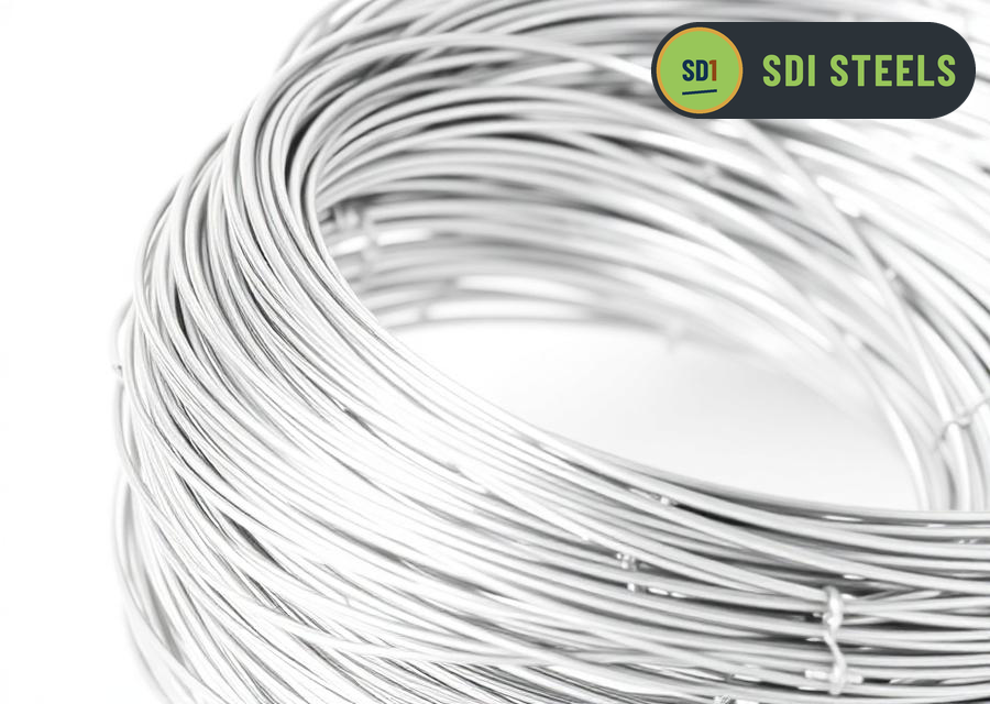 Coil of cold dip galvanized bright steel wire